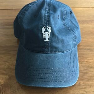 Classic unisex hat, Navy blue, Lobster symbol, worn once